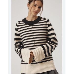 Maeve Anthropologie The Chandler Crew-Neck Relaxed Pullover Sweater Medium